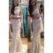 Two Pieces Lace Illusion Neckline Prom Dresses Party Evening Gowns 3020455