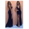 Sexy Mermaid Long Navy Lace V-Neck Prom Dresses Party Evening Gowns 3020465