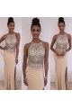 Sheath Beaded Long Prom Dresses Party Evening Gowns 3020476