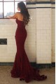 Long Mermaid Lace Burgundy Prom Dresses Party Evening Gowns 3020488