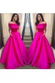 A-Line Off-the-Shoulder Long Prom Dresses Party Evening Gowns 3020495