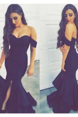 Mermaid Off-the-Shoulder Long Prom Dresses Party Evening Gowns 3020501