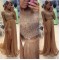 Beaded Two Pieces Long Prom Dresses Party Evening Gowns 3020502
