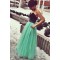 Long Black Mint Sweetheart Beaded Tulle Prom Dresses Party Evening Gowns 3020510