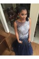 Mermaid Beaded Long Blue Prom Dresses Party Evening Gowns 3020513