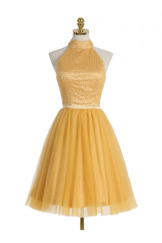 Short Yellow Homecoming Cocktail Prom Dresses 3020524 Short Yellow Homecoming Cocktail Prom Dresses 3020524