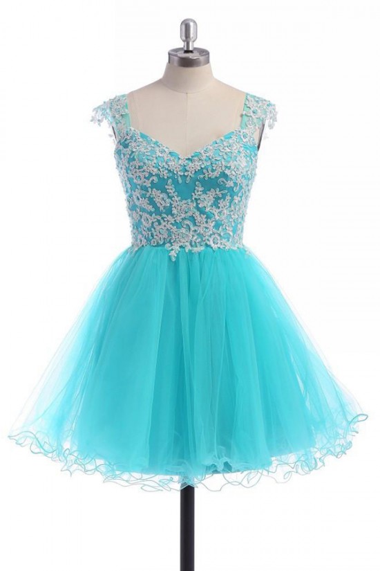 Short Blue Lace Tulle Homecoming Cocktail Prom Dresses Party Evening Gowns 3020529 Short Blue Lace Tulle Homecoming Cocktail Prom Dresses Party Evening Gowns 3020529