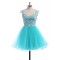 Short Blue Lace Tulle Homecoming Cocktail Prom Dresses Party Evening Gowns 3020529