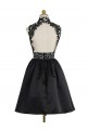 Short Black High Neck Lace Homecoming Cocktail Prom Dresses Party Evening Gowns 3020530