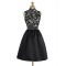 Short Black High Neck Lace Homecoming Cocktail Prom Dresses Party Evening Gowns 3020530
