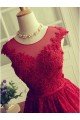 Short Burgundy Lace Keyhole Back Homecoming Cocktail Prom Dresses 3020532 Short Burgundy Lace Keyhole Back Homecoming Cocktail Prom Dresses 3020532