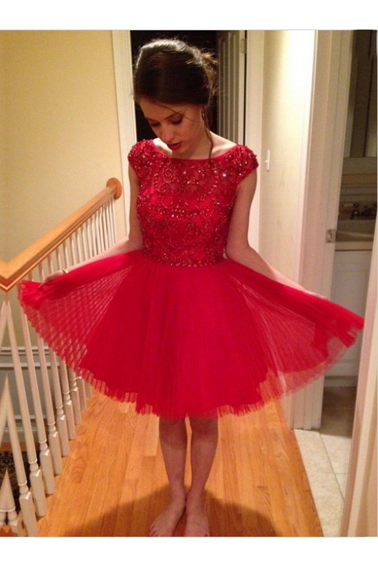 Short Red Beaded Homecoming Cocktail Prom Dresses 3020535 Short Red Beaded Homecoming Cocktail Prom Dresses 3020535
