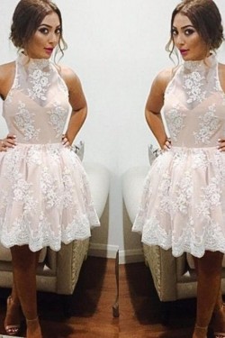 Short White Lace Homecoming Cocktail Prom Dresses Party Evening Gowns 3020539