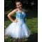 Short Blue Beaded Sweetheart Homecoming Cocktail Prom Dresses Party Evening Gowns 3020541