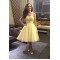 Short Yellow Lace Tulle Homecoming Cocktail Prom Dresses Party Evening Gowns 3020542