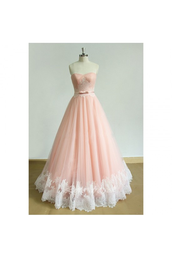 A-Line Long Pink Lace Prom Dresses Party Evening Gowns 3020548 A-Line Long Pink Lace Prom Dresses Party Evening Gowns 3020548