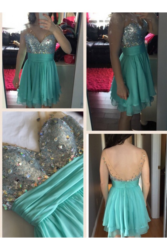 Short Beaded V-Neck Homecoming Cocktail Prom Dresses Party Evening Gowns 3020550 Short Beaded V-Neck Homecoming Cocktail Prom Dresses Party Evening Gowns 3020550