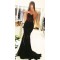 Long Black Sexy Lace Mermaid Prom Party Dresses 3020559