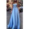 Elegant Long Blue Lace Prom Evening Dresses 3020584