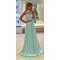 Mint Green Two Pieces Lace Chiffon Prom Evening Dresses 3020592