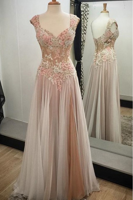 Elegant Sleeveless Long Prom Evening Dresses 3020597