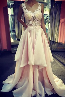 Sexy V-Neck Long Prom Evening Dresses 3020603