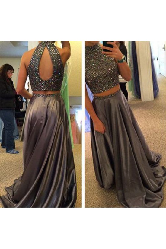 Beaded Two Pieces Long Prom Evening Party Dresses 3020612 Beaded Two Pieces Long Prom Evening Party Dresses 3020612