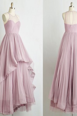 Long Pleated Prom Evening Party Dresses 3020617