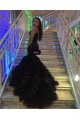 Mermaid Deep V-Neck Long Prom Evening Party Dresses 3020625