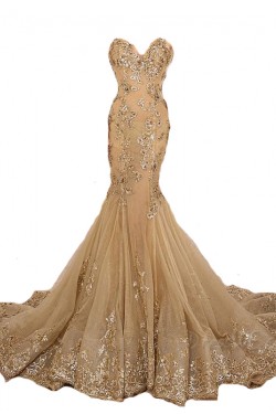 Mermaid Sweetheart Lace Long Prom Evening Party Dresses 3020628