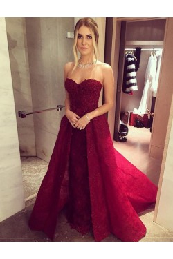 Lace Long Sweetheart Prom Evening Party Dresses 3020632