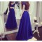 Long Blue Two Pieces Lace Chiffon Prom Evening Party Dresses 3020635