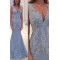 Mermaid V-Neck Lace Long Prom Evening Party Dresses 3020637