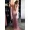 Mermaid Sequins Long V-Neck Prom Evening Party Dresses 3020646