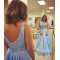 Long Blue Beaded Plus Size Prom Evening Party Dresses 3020657