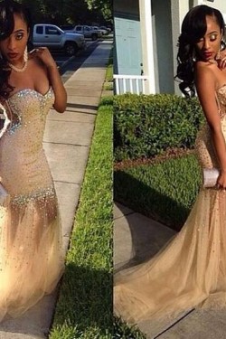 Beaded Long Prom Evening Party Dresses 3020671
