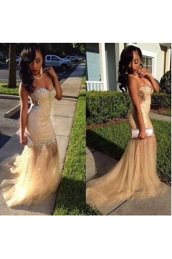 Beaded Long Prom Evening Party Dresses 3020671