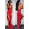 Sexy Long Red Lace Prom Evening Party Dresses 3020693
