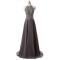 A-Line Beaded Chiffon Long Prom Evening Party Dresses 3020710