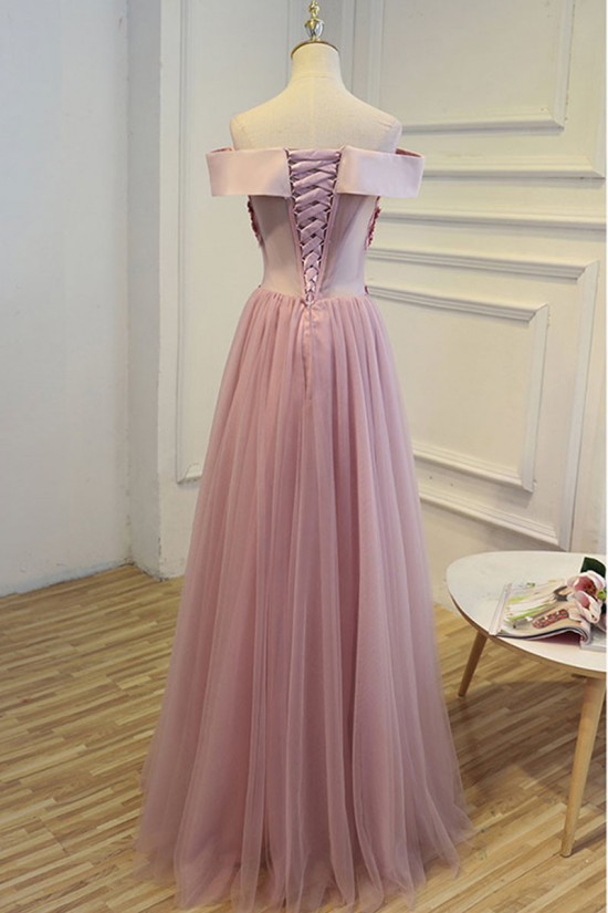 Elegant Off-the-Shoulder Long Prom Evening Party Dresses 3020720