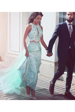 Two Pieces Lace Prom Dresses Party Evening Gowns 3020736