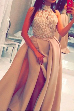 High Neck Long Prom Dresses Party Evening Gowns 3020737