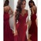 Mermaid Long Red Prom Dresses Party Evening Gowns 3020745