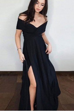 Long Off-the-Shoulder Prom Dresses Party Evening Gowns 3020747