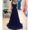 Long Blue Chiffon Prom Dresses Party Evening Gowns 3020751
