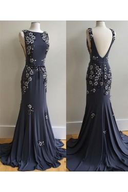 Mermaid Beaded Long Prom Dresses Party Evening Gowns 3020754