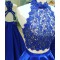 Long Blue Two Pieces Beaded Lace Prom Dresses Party Evening Gowns 3020758
