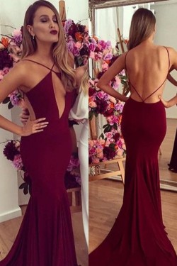 Sexy Backless Mermaid Long Prom Formal Evening Party Dresses 3020774