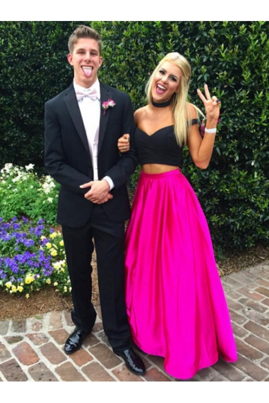 Two Pieces Off-the-Shoulder Prom Formal Evening Party Dresses 3020778 Two Pieces Off-the-Shoulder Prom Formal Evening Party Dresses 3020778