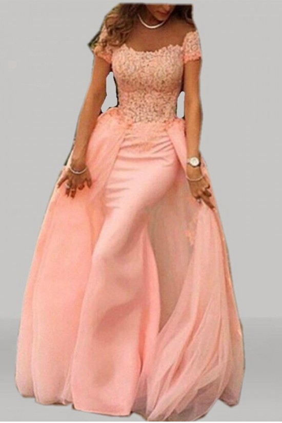 Mermaid Long Lace Prom Formal Evening Party Dresses 3020781